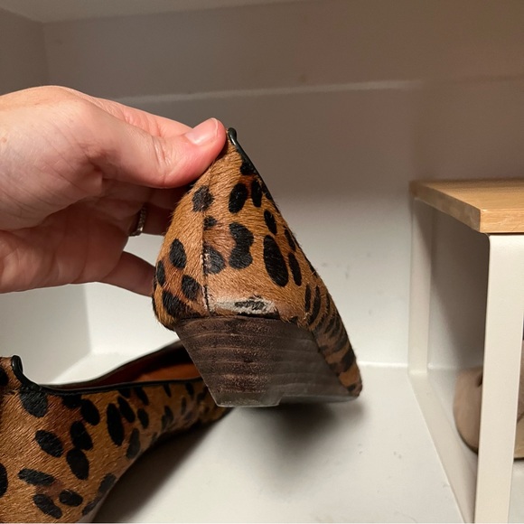 Madewell Mini Wedge Leopard Skimmers, Size 8.5 - Picture 4 of 9